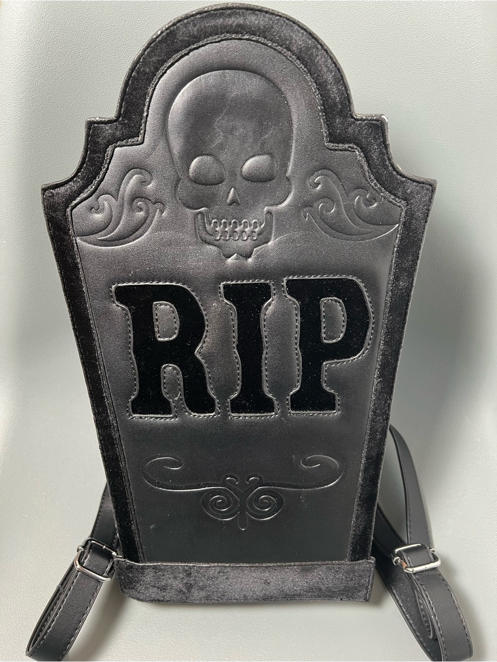 Current Mood RIP Tombstone Mini Backpack